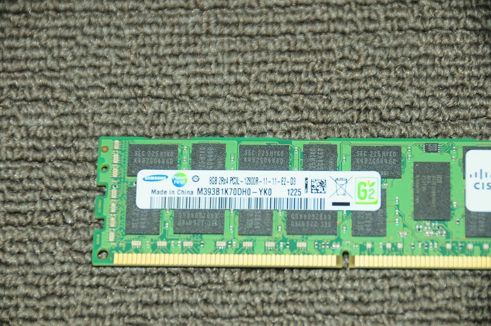 Cisco 8x8Gb UCS-MR-1X082RY-A DDR3 SDRAM ECC Reg DDR3 1600 Memory Module 1YrWty