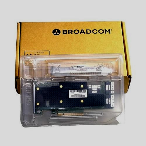 Broadcom 9600-24i Tri-Mode RAID Controller 4.0 NVMe SAS SATA NEW 05-50111-01003 Broadcom 9600-24i Tri-Mode RAID Controller 4.0 NVMe SAS SATA NEW 05-50111-01003