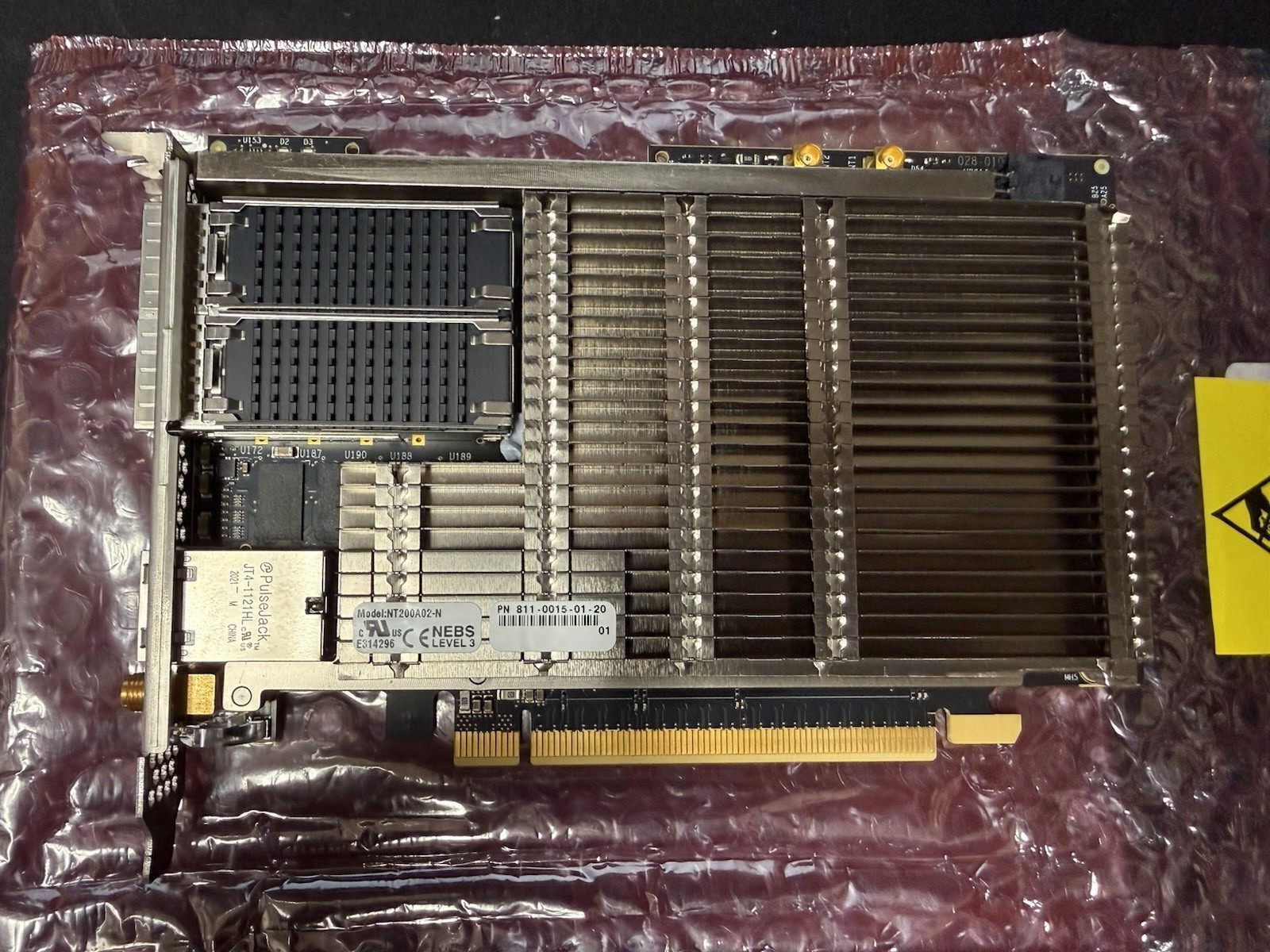 Napatech NT200A02-01 SmartNIC Network Interface Card 811-0015-01-20 Napatech NT200A02-01 SmartNIC Network Interface Card 811-0015-01-20