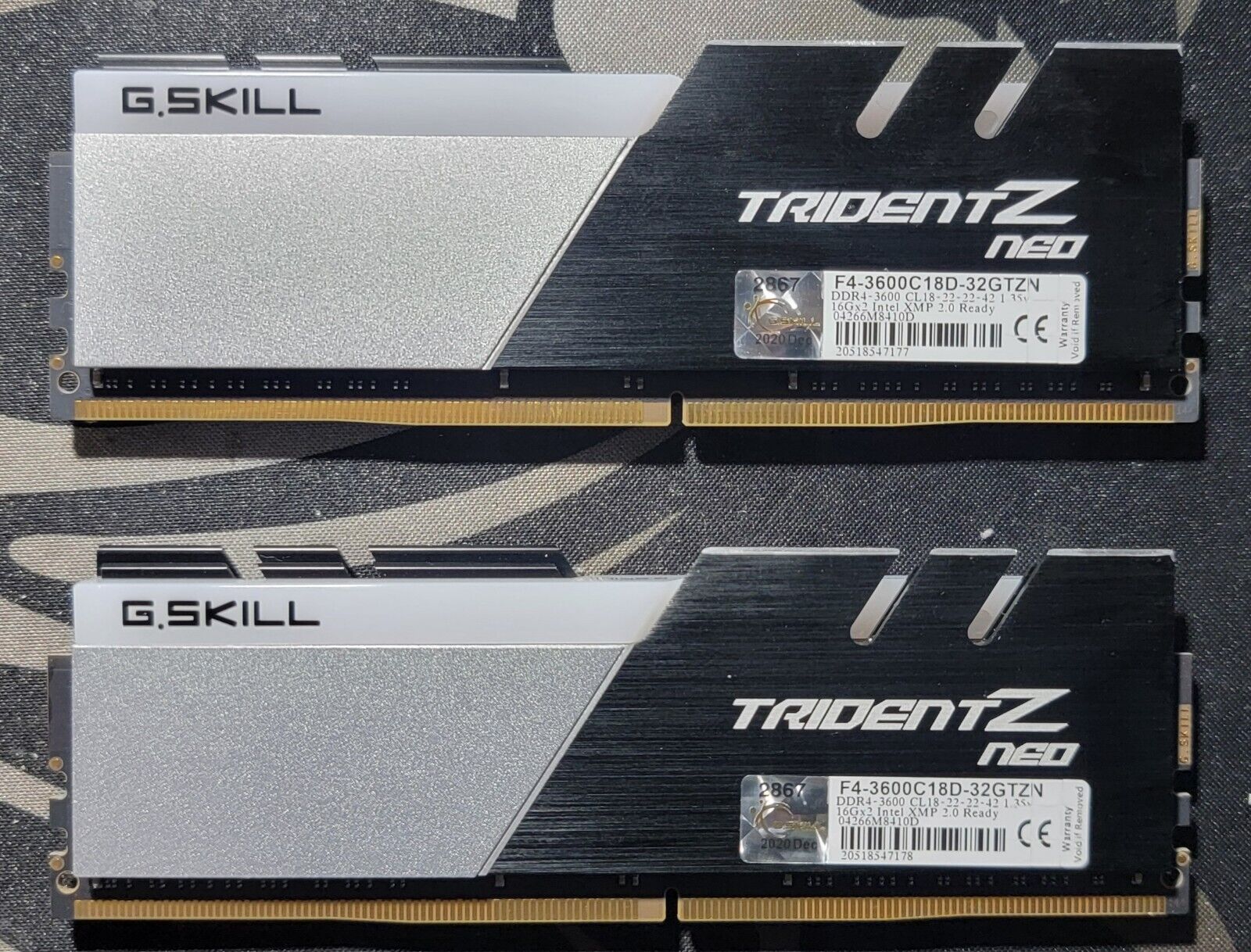 G.SKILL Trident Z Neo 32GB (2 x 16GB) 288-Pin RGB DDR4 SDRAM Desktop Memory for