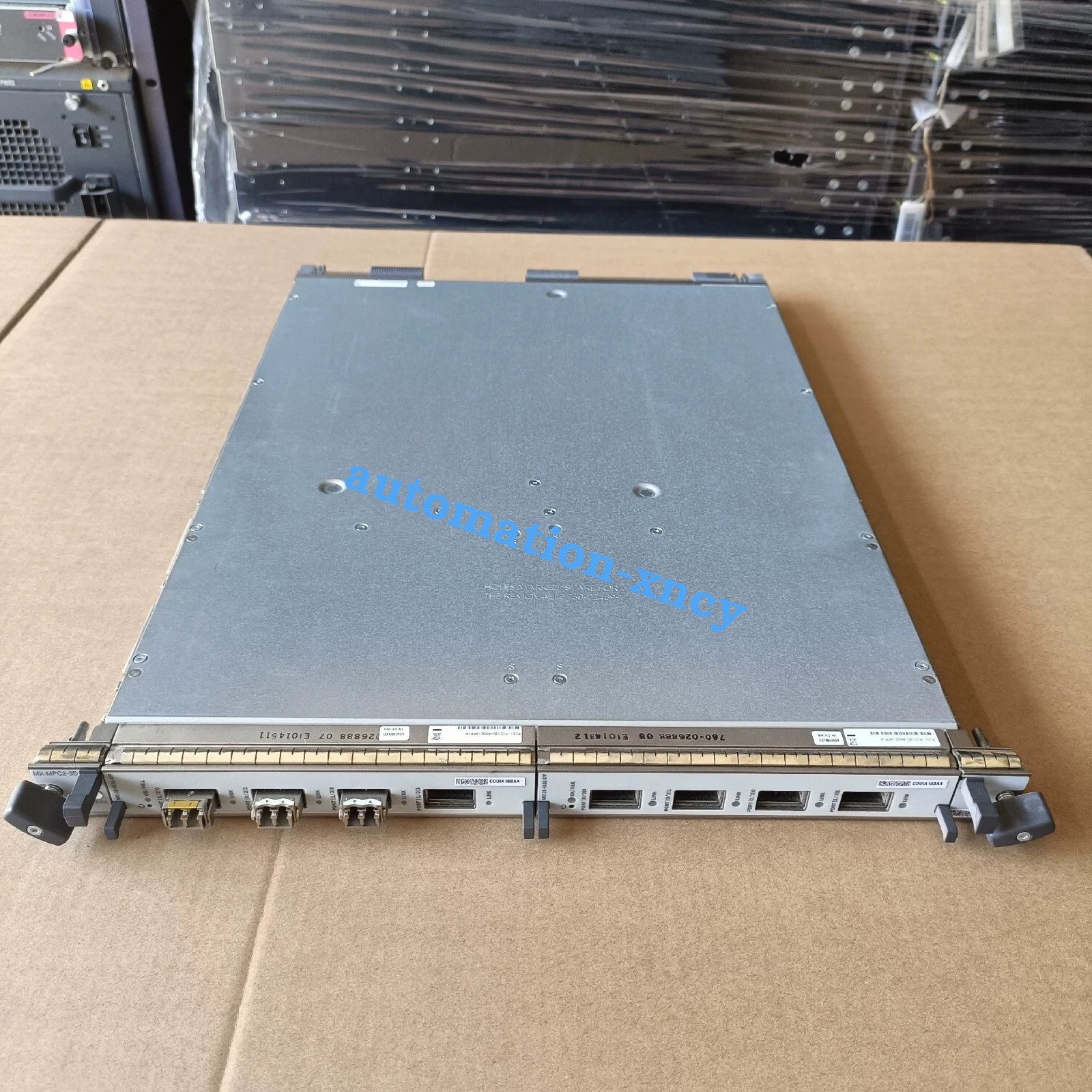 Used Juniper MX-MPC2-3D MPC with 2x MIC-3D-4XGE-XFP cards Used Juniper MX-MPC2-3D MPC with 2x MIC-3D-4XGE-XFP cards