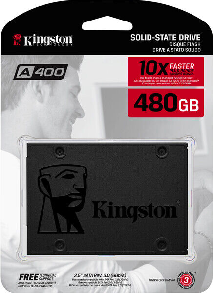 Kingston SSD 480GB SATA III 2.5” Internal Solid State Drive Notebook Desktop