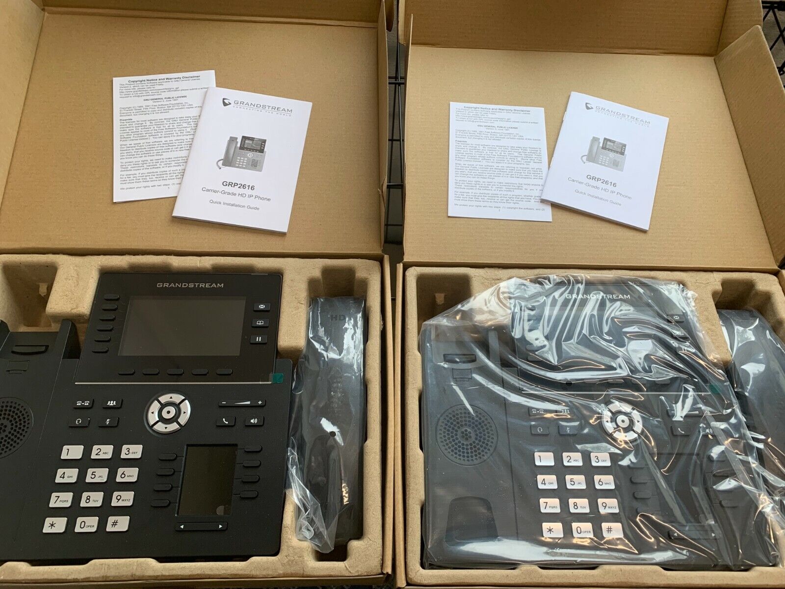 2x NEW Grandstream GRP2616 Carrier-Grade IP Phone for Business