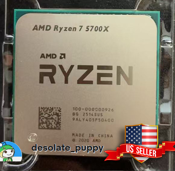 (New) AMD Ryzen 7 5700X 8 Core 16 Thread AM4 Unlocked 3.4 GHz CPU OEM Tray (New) AMD Ryzen 7 5700X 8 Core 16 Thread AM4 Unlocked 3.4 GHz CPU OEM Tray