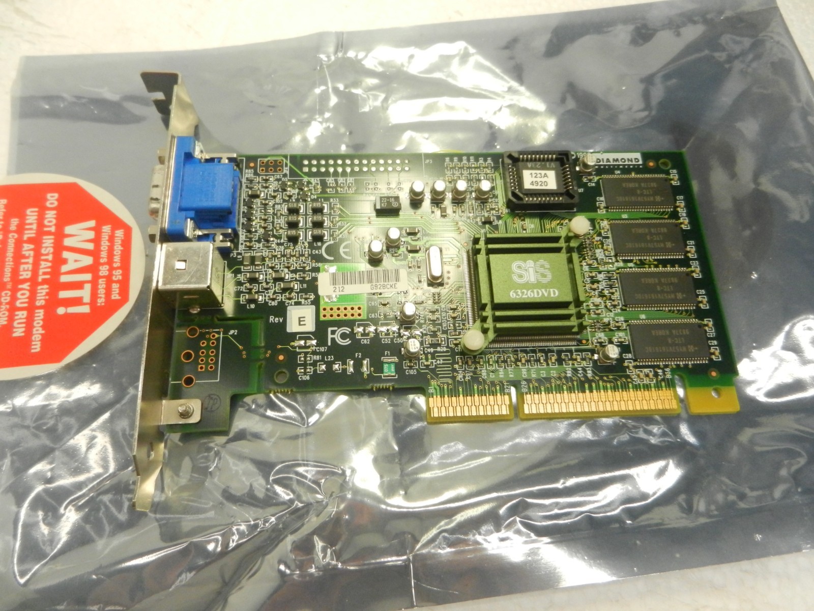 Diamond Multimedia SPDSTR A70 1998 VGA Card VINTAGE GRAPHICS ADAPTER Diamond Multimedia SPDSTR A70 1998 VGA Card VINTAGE GRAPHICS ADAPTER