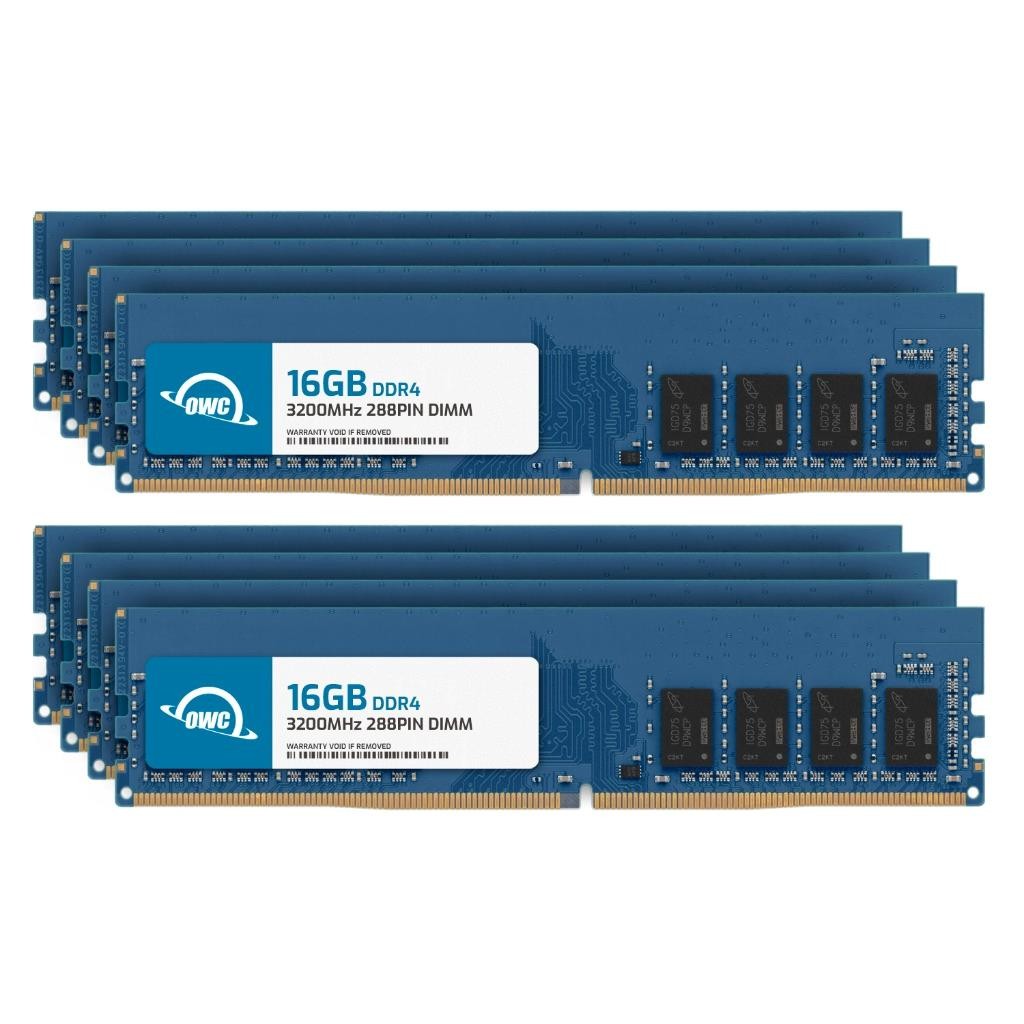 OWC 128GB (8x16GB) DDR4 3200MHz 1Rx8 Non-ECC UDIMM 288pin Memory RAM OWC 128GB (8x16GB) DDR4 3200MHz 1Rx8 Non-ECC UDIMM 288pin Memory RAM