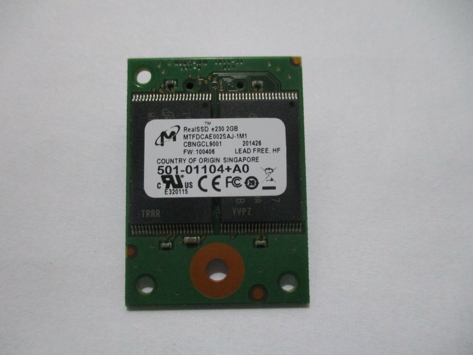 NetApp Micron RealSSD e230 2GB 501-01104+A0 MTFDCAE002SAJ-1M1 SSD NetApp Micron RealSSD e230 2GB 501-01104+A0 MTFDCAE002SAJ-1M1 SSD