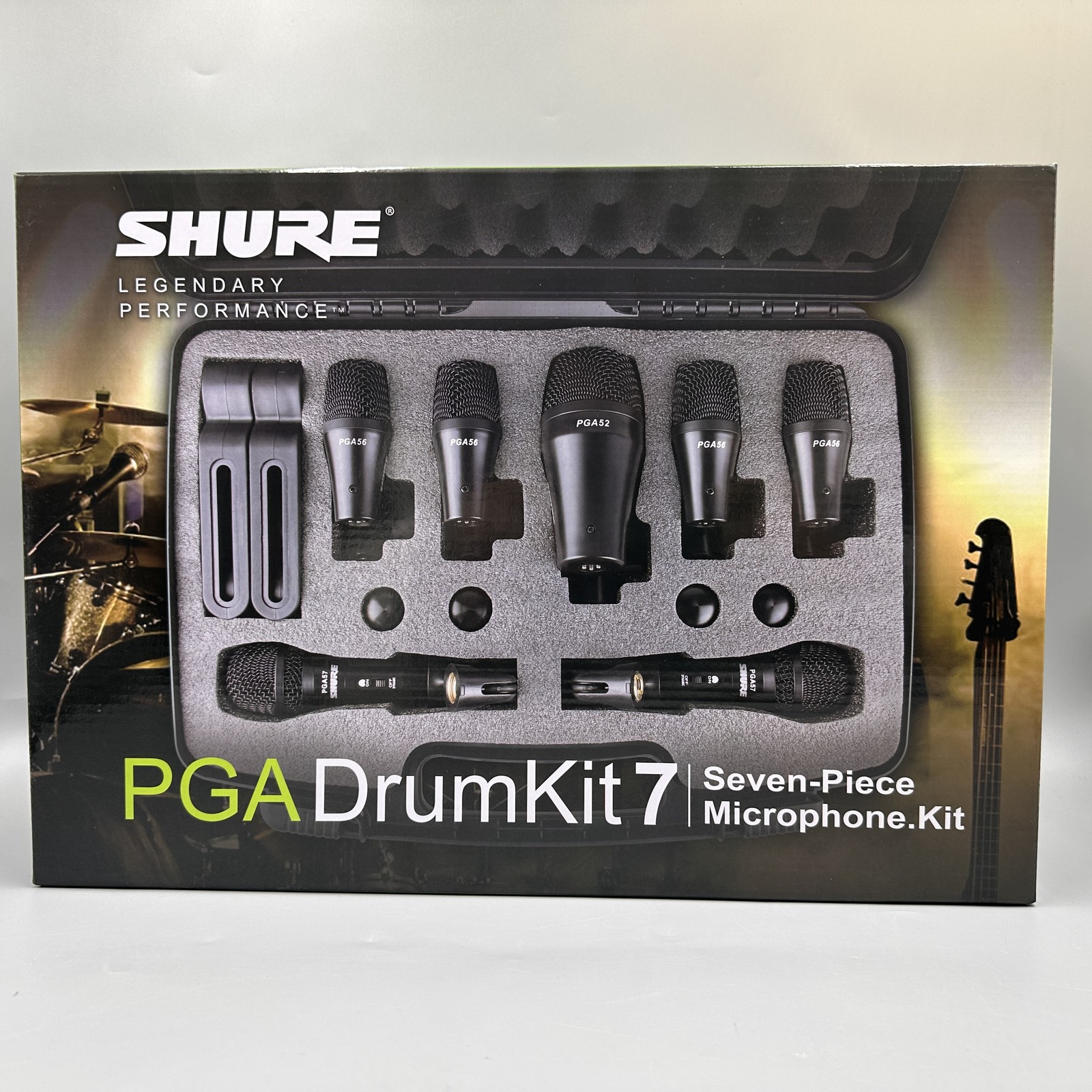 Shure Brand New PGA Drumkit7 Complete Drum Microphone Kit BEST Shure Brand New PGA Drumkit7 Complete Drum Microphone Kit BEST
