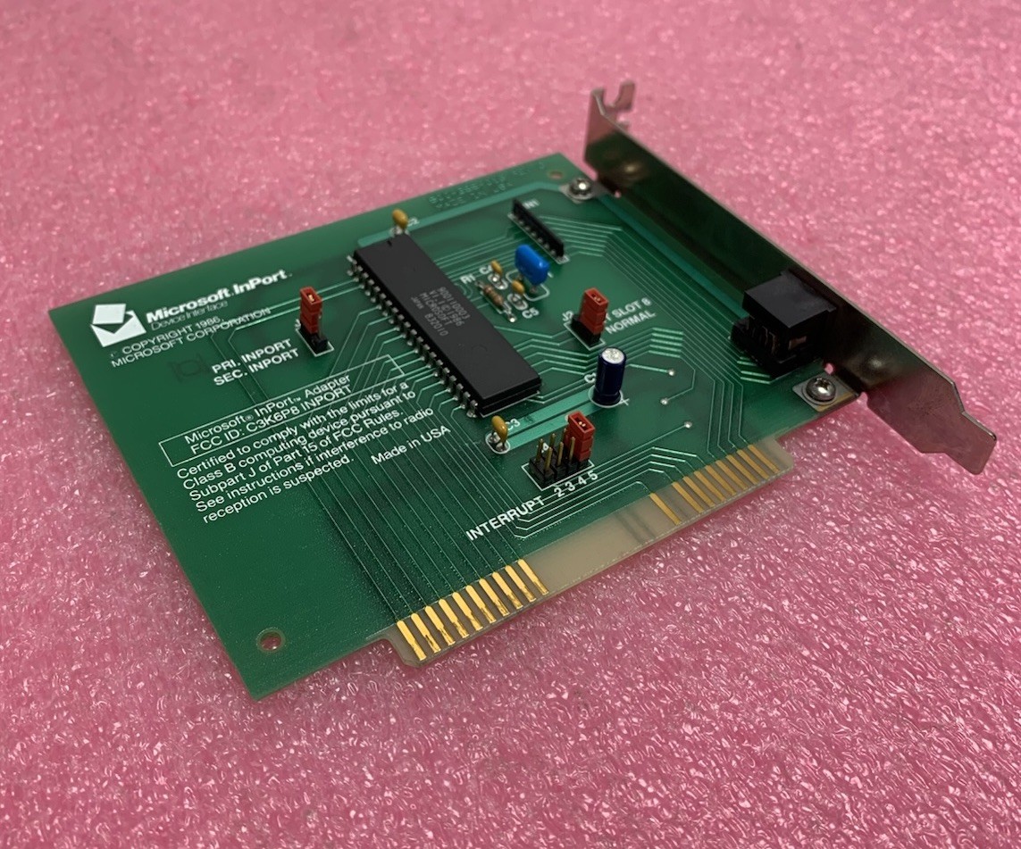 Microsoft InPort 800-255-018 Rev: G C3K6P8 Vintage Adapter Card Microsoft InPort 800-255-018 Rev: G C3K6P8 Vintage Adapter Card