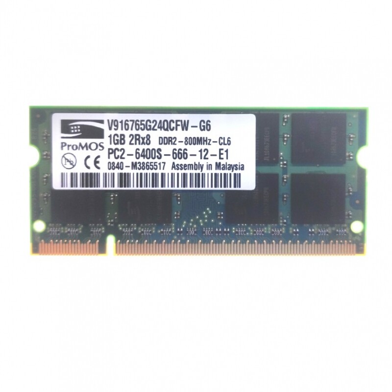Promos Memory RAM 2Rx8 V916765G24QCFW-G6 1GB DDR2 Replacement Module Laptop Promos Memory RAM 2Rx8 V916765G24QCFW-G6 1GB DDR2 Replacement Module Laptop
