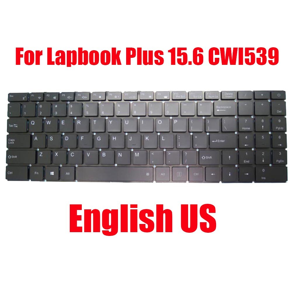 US Keyboard For Chuwi Lapbook Plus 15.6 CWI539 English Black Without Frame New US Keyboard For Chuwi Lapbook Plus 15.6 CWI539 English Black Without Frame New