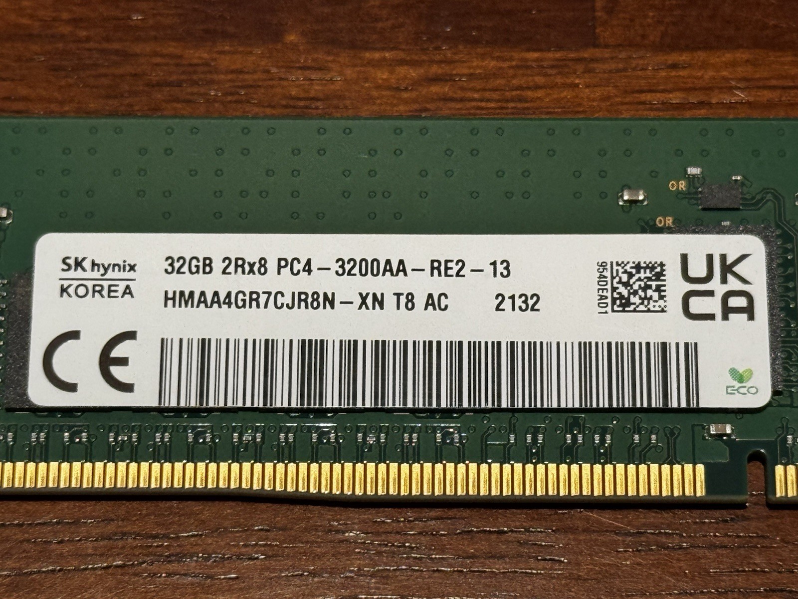 SK Hynix HMAA4GR7CJR8N-XN 32GB 2Rx8 PC4-3200AA DDR4 ECC Server Memory RDIMM SK Hynix HMAA4GR7CJR8N-XN 32GB 2Rx8 PC4-3200AA DDR4 ECC Server Memory RDIMM