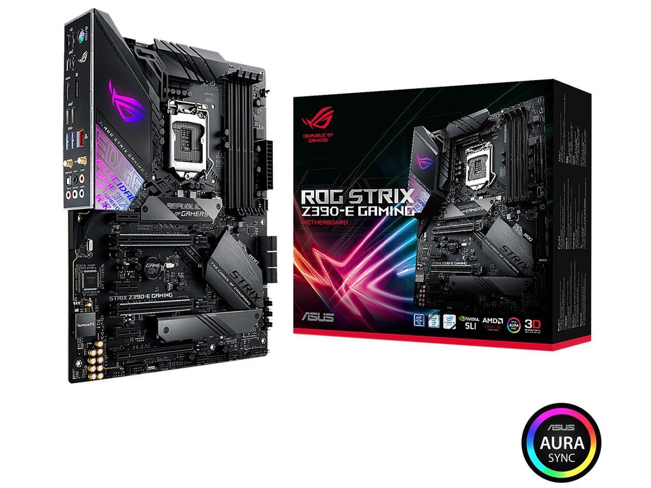 NEW With BOX ASUS ROG STRIX Z390-E GAMING Motherboard ATX Intel LGA1151 DDR4