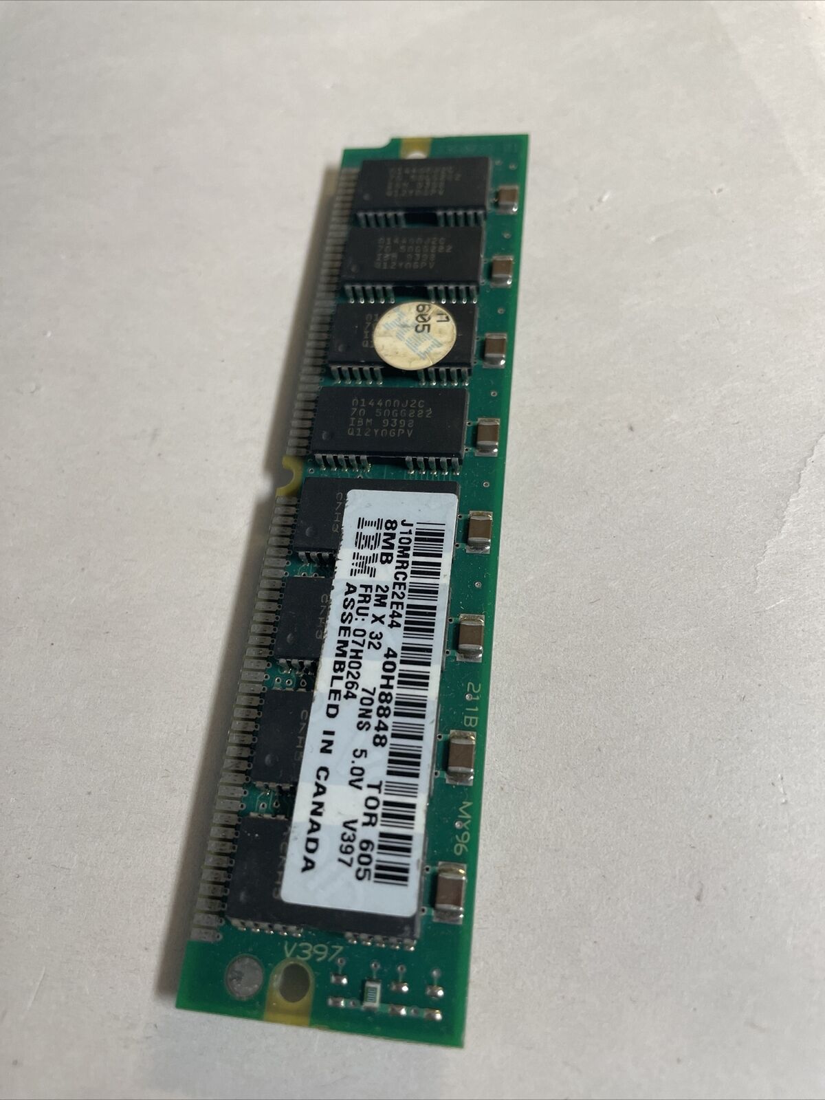 Vintage IBM 8MB 40H8848 72-Pin SIMM Memory 07H0264 @CPU79
