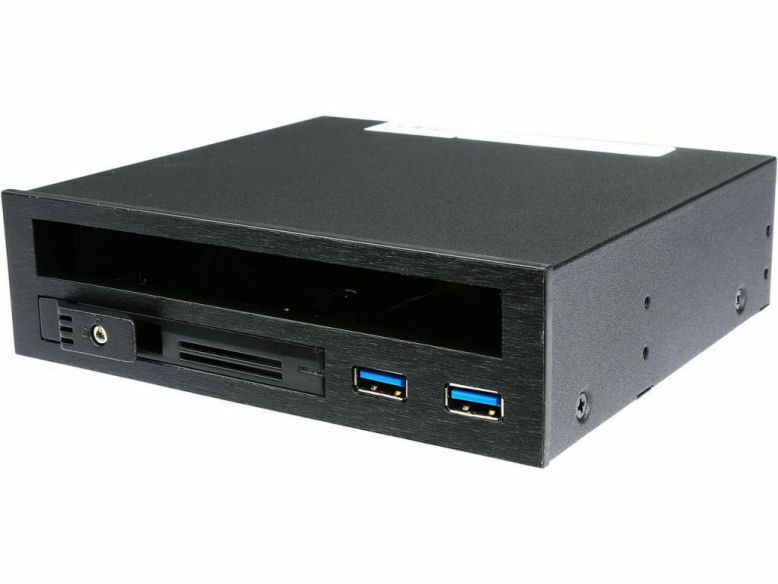 iStarUSA Slim ODD/2.5in SATA USB3.0 Hot Swap 5.25in Bay Rack (T-5K25TU-SA)