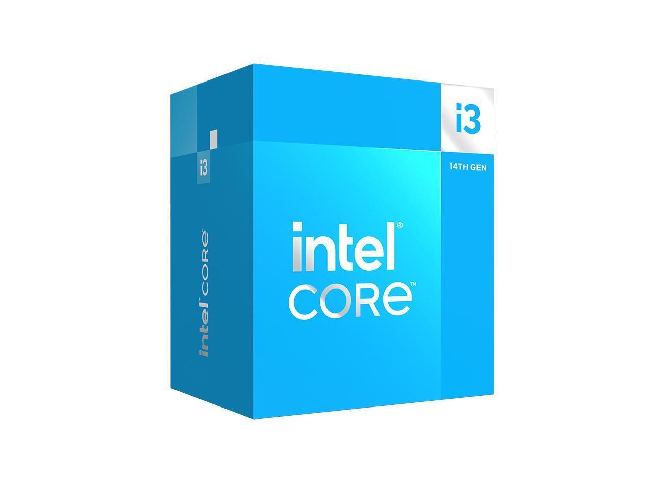 Intel Core i3-14100 - Core i3 14th Gen Raptor Lake 4-Core (4P+0E) LGA 1700 60W I