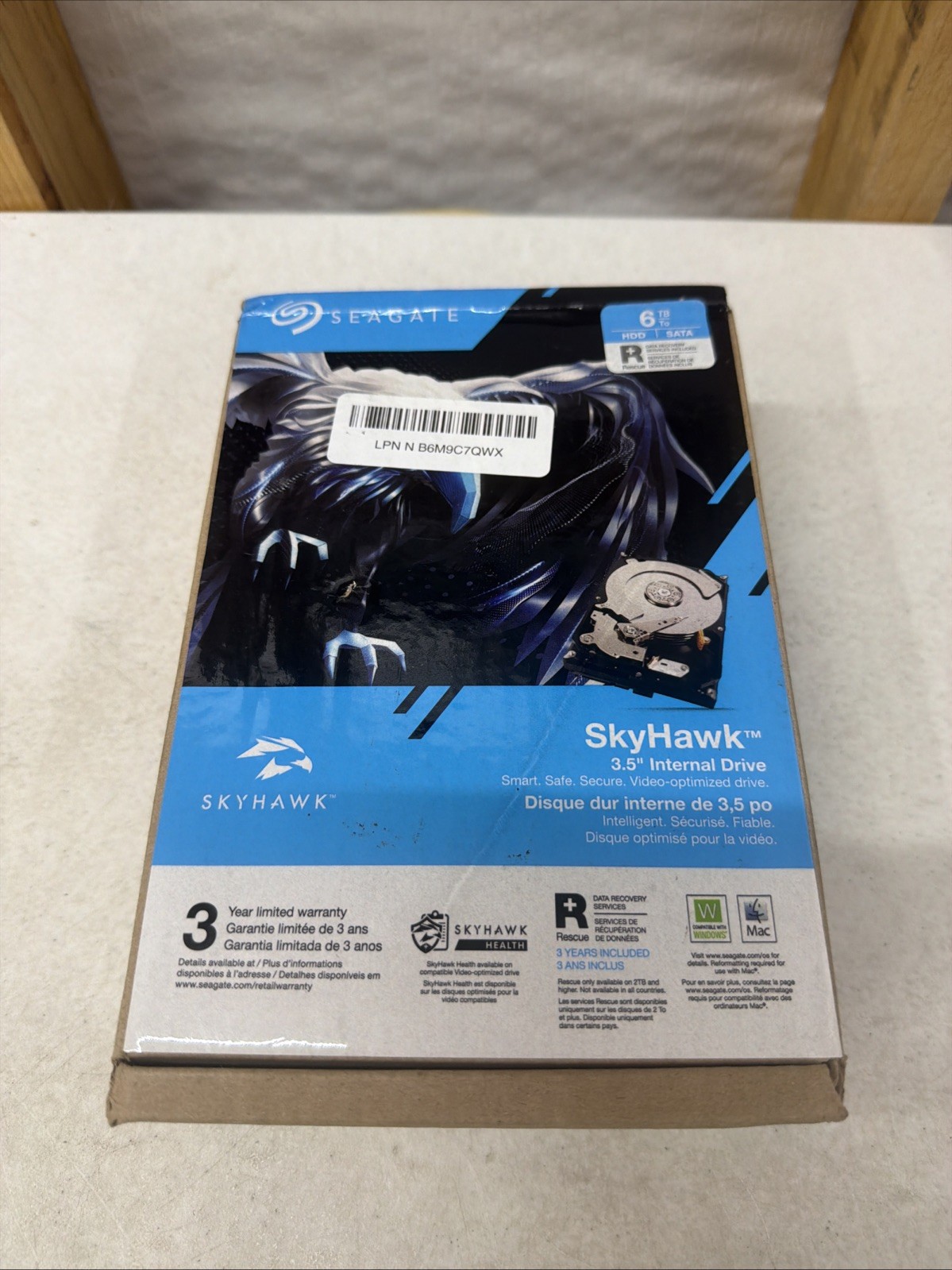 Seagate Skyhawk 6TB Video Internal Hard Drive HDD 3.5 Inch SATA 6Gb/s 25 Seagate Skyhawk 6TB Video Internal Hard Drive HDD 3.5 Inch SATA 6Gb/s 25