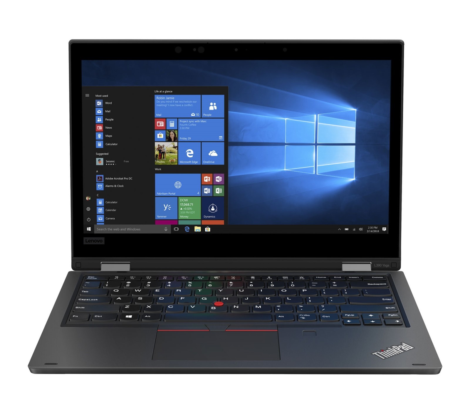 Lenovo ThinkPad L390 Yoga Laptop 13” Touch Core i5 16GB RAM 256GB SSD Win 11 Pro Lenovo ThinkPad L390 Yoga Laptop 13” Touch Core i5 16GB RAM 256GB SSD Win 11 Pro