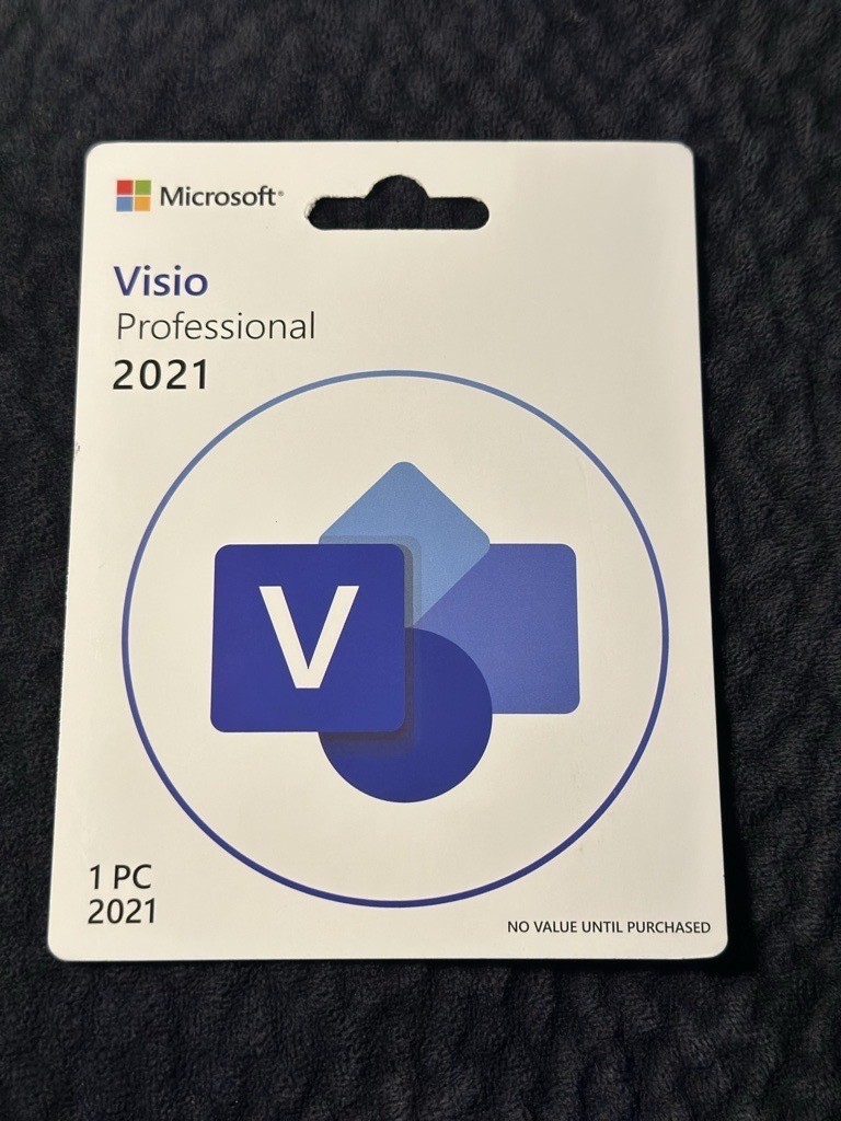 Microsoft Visio 2021 professional Sealed Card 1 User Retail New Lifetime Microsoft Visio 2021 professional Sealed Card 1 User Retail New Lifetime