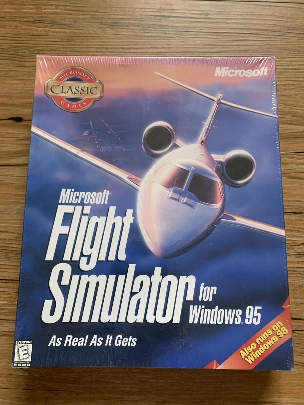 Microsoft Flight Simulator Windows 95 Brand New Sealed Vintage PC Game Big Box