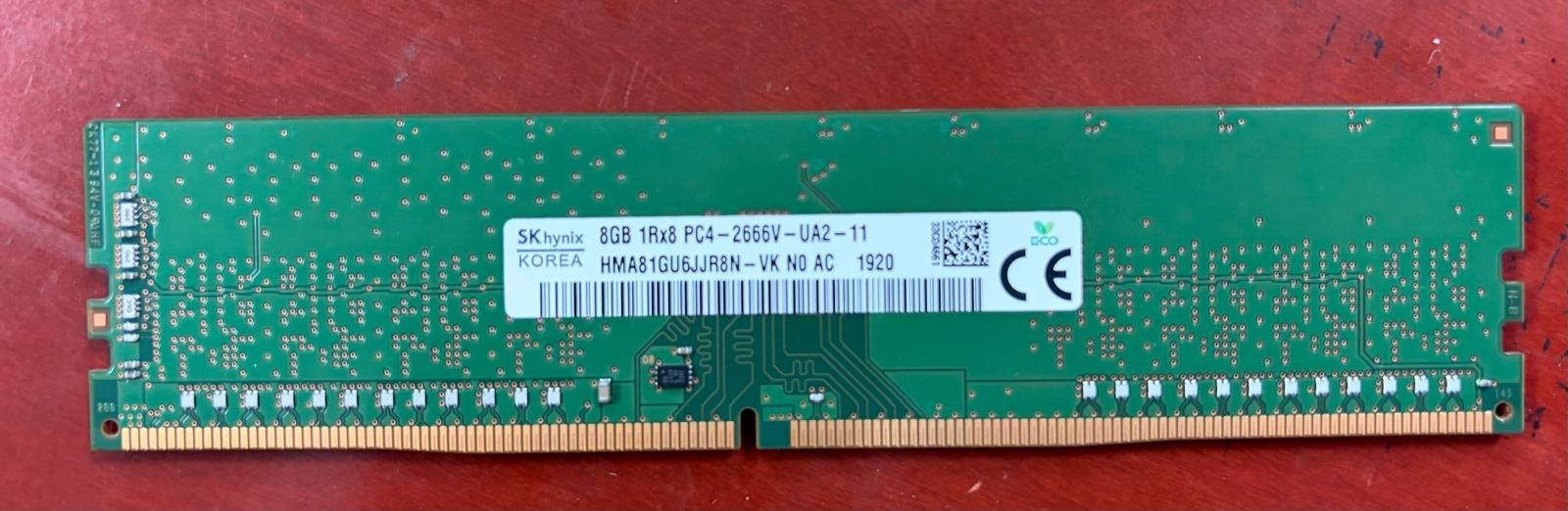 SK hynix 8GB DDR4 2666 Desktop DIMM RAM 1Rx8 PC4-21300 for DELL HP Lenovo Acer SK hynix 8GB DDR4 2666 Desktop DIMM RAM 1Rx8 PC4-21300 for DELL HP Lenovo Acer