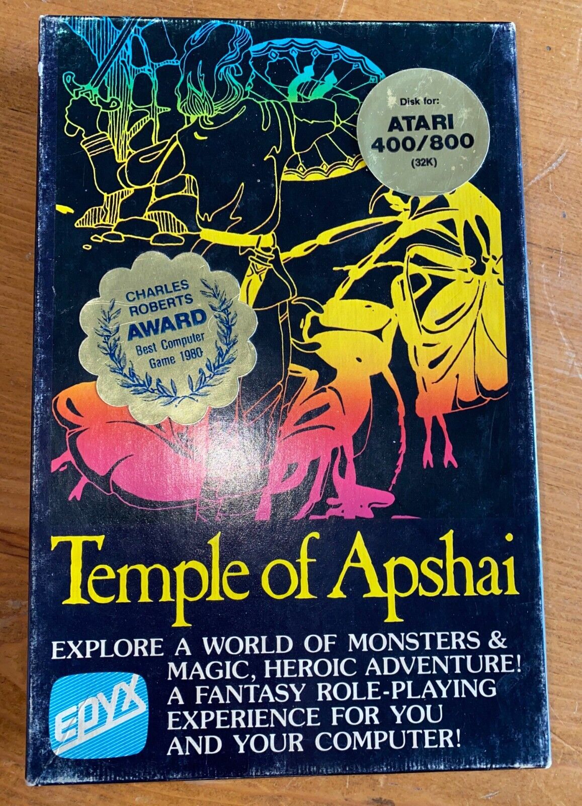 1979 EPYX Temple of Apshai Atari 32K Computers 5.25\
