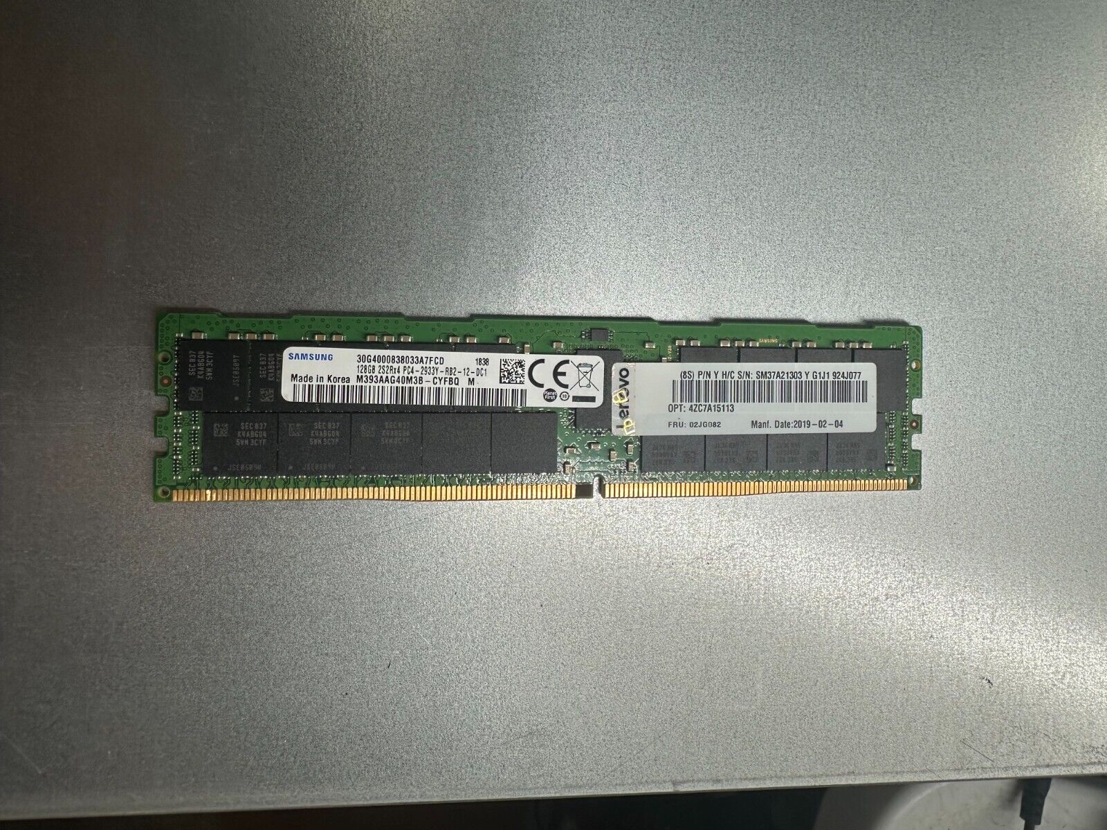 Samsung 128GB DDR4 ECC 2933 MHz LRDIMM M393AAG40M3B-CYF