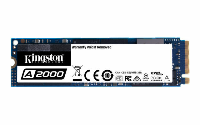 Kingston A2000 500GB M.2 NVMe Internal SSD (SA2000M8/500G)