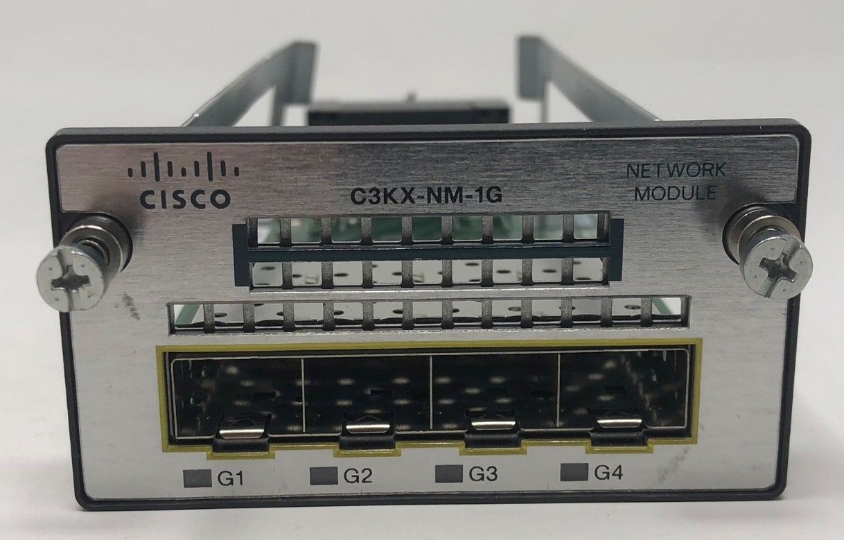 Cisco C3KX-NM-1G Gigabit Ethernet Network Module Catalyst 3560-X 3750-X Switch Cisco C3KX-NM-1G Gigabit Ethernet Network Module Catalyst 3560-X 3750-X Switch