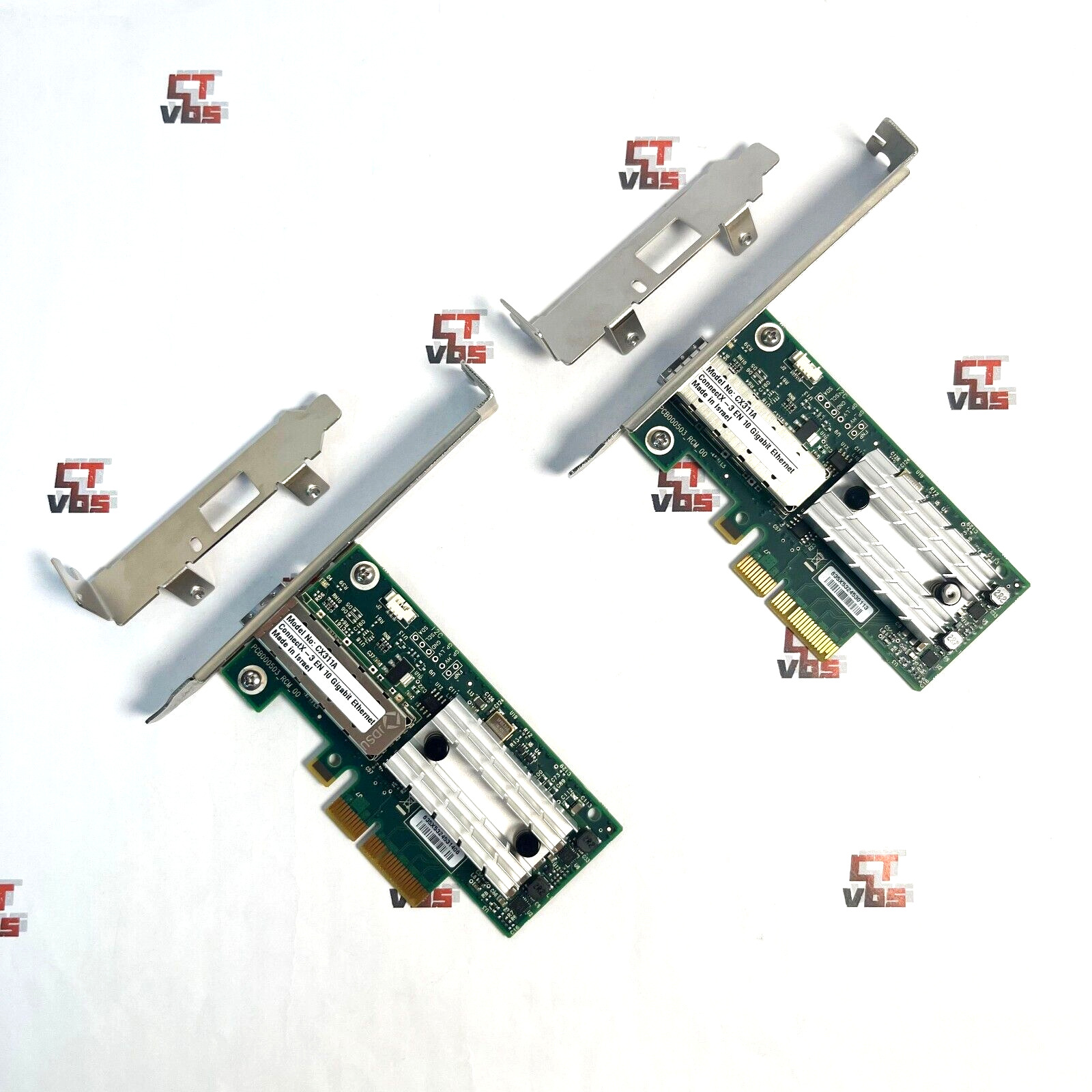 2PC Mellanox CX311A  MCX311A-XCAT ConnectX-3 EN 10G Ethernet 10GbE SFP+ PCIe NIC