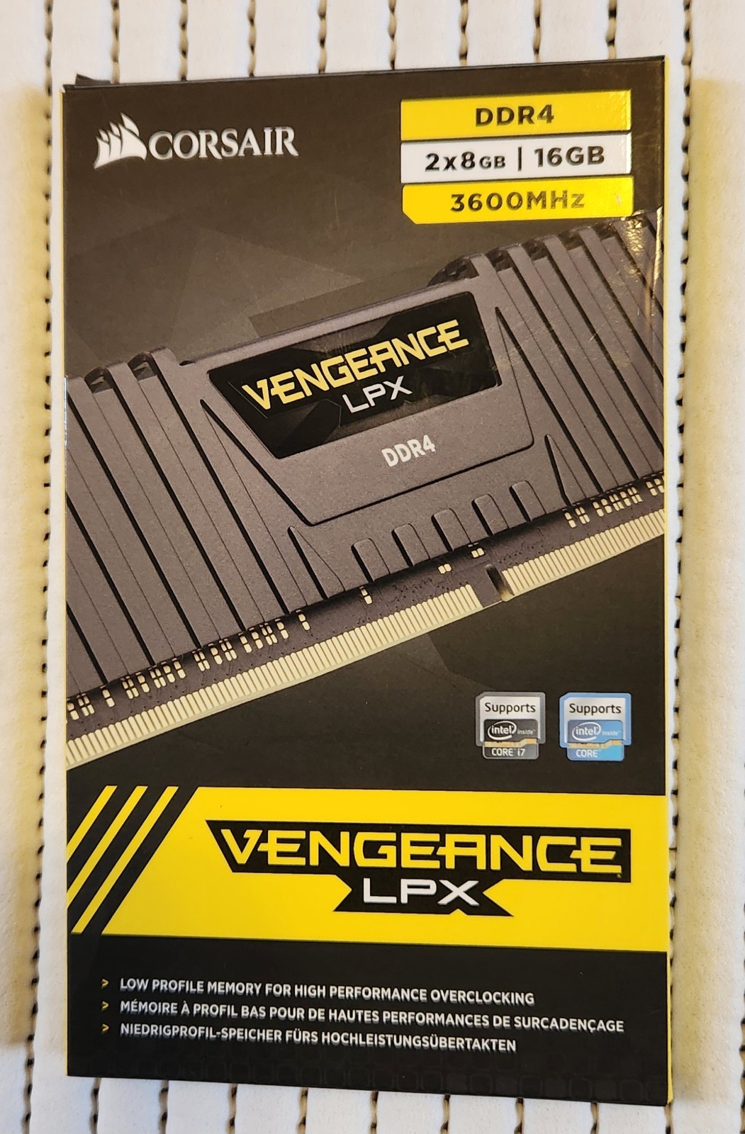 Corsair Vengeance LPX 16GB (2x8GB) DDR4 3600MHz RAM Corsair Vengeance LPX 16GB (2x8GB) DDR4 3600MHz RAM