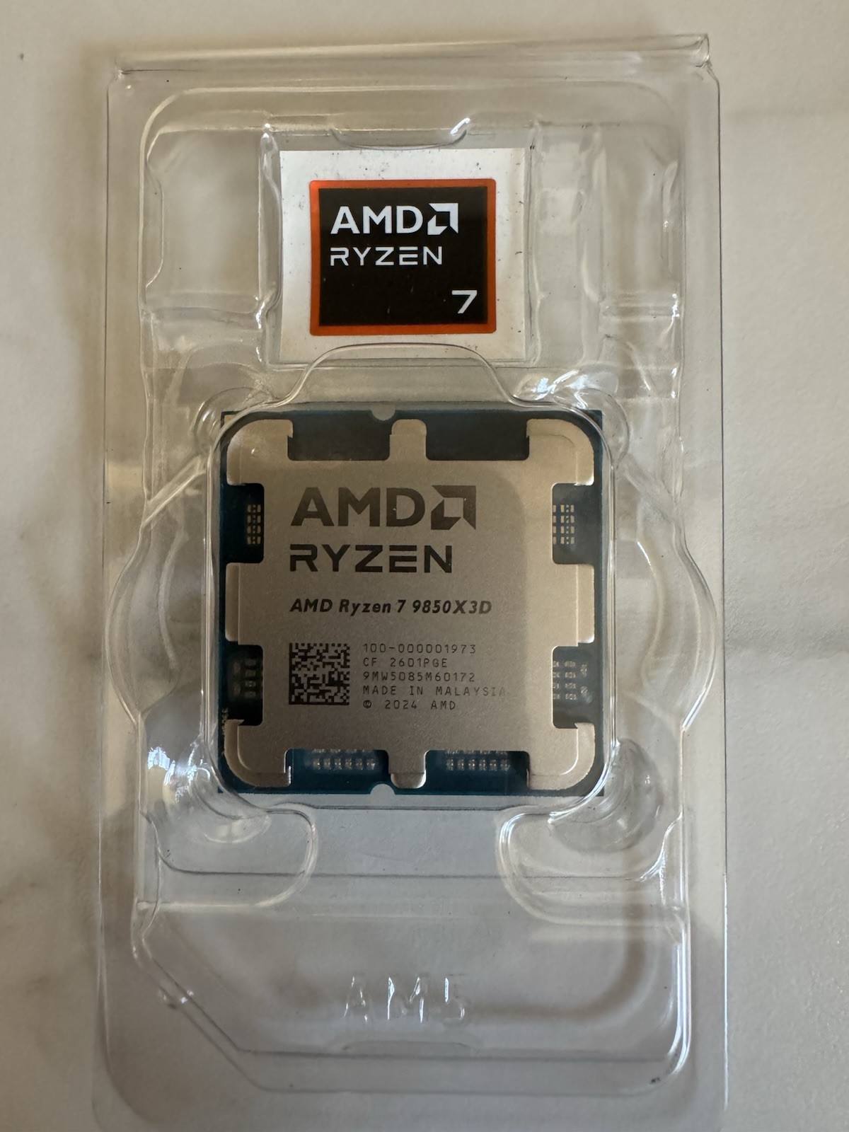 AMD RYZEN 7 9850X3D 8-Core, 16-Thread Desktop Processor AMD RYZEN 7 9850X3D 8-Core, 16-Thread Desktop Processor