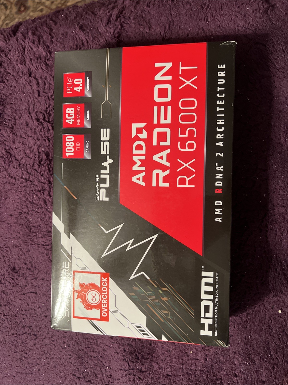 SAPPHIRE PULSE AMD Radeon RX 6500 XT 4GB GDDR6 RDNA2 PCIe 4.0 ATX Video Card GPU SAPPHIRE PULSE AMD Radeon RX 6500 XT 4GB GDDR6 RDNA2 PCIe 4.0 ATX Video Card GPU