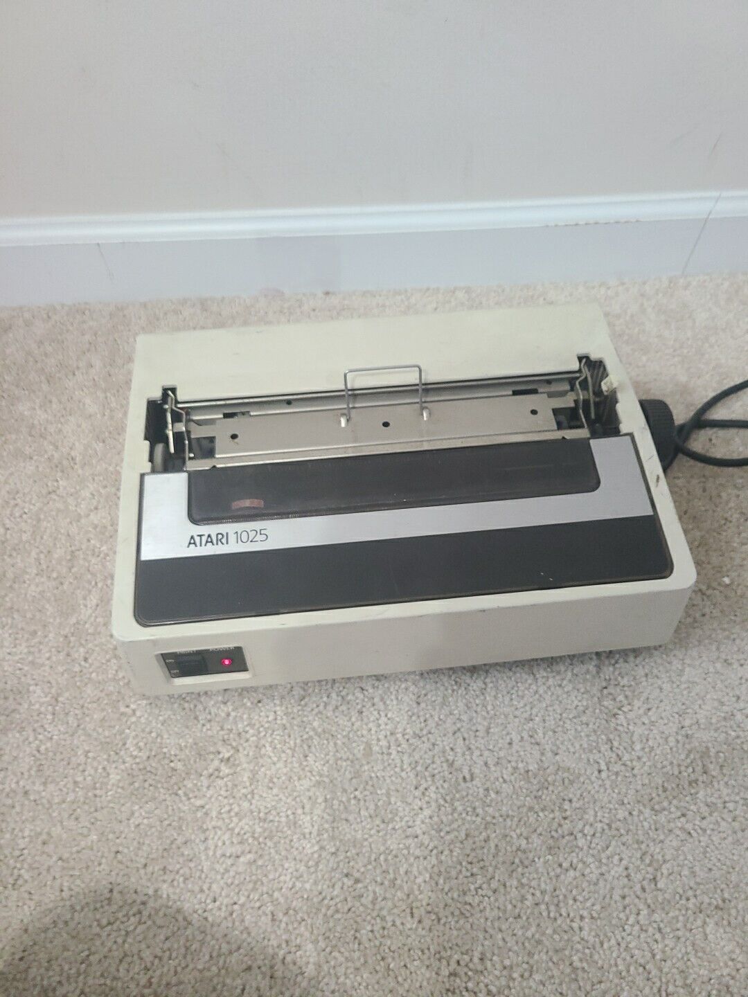 Vintage 1982 Atari 1025 Dot Matrix Printer - Powers On Untested