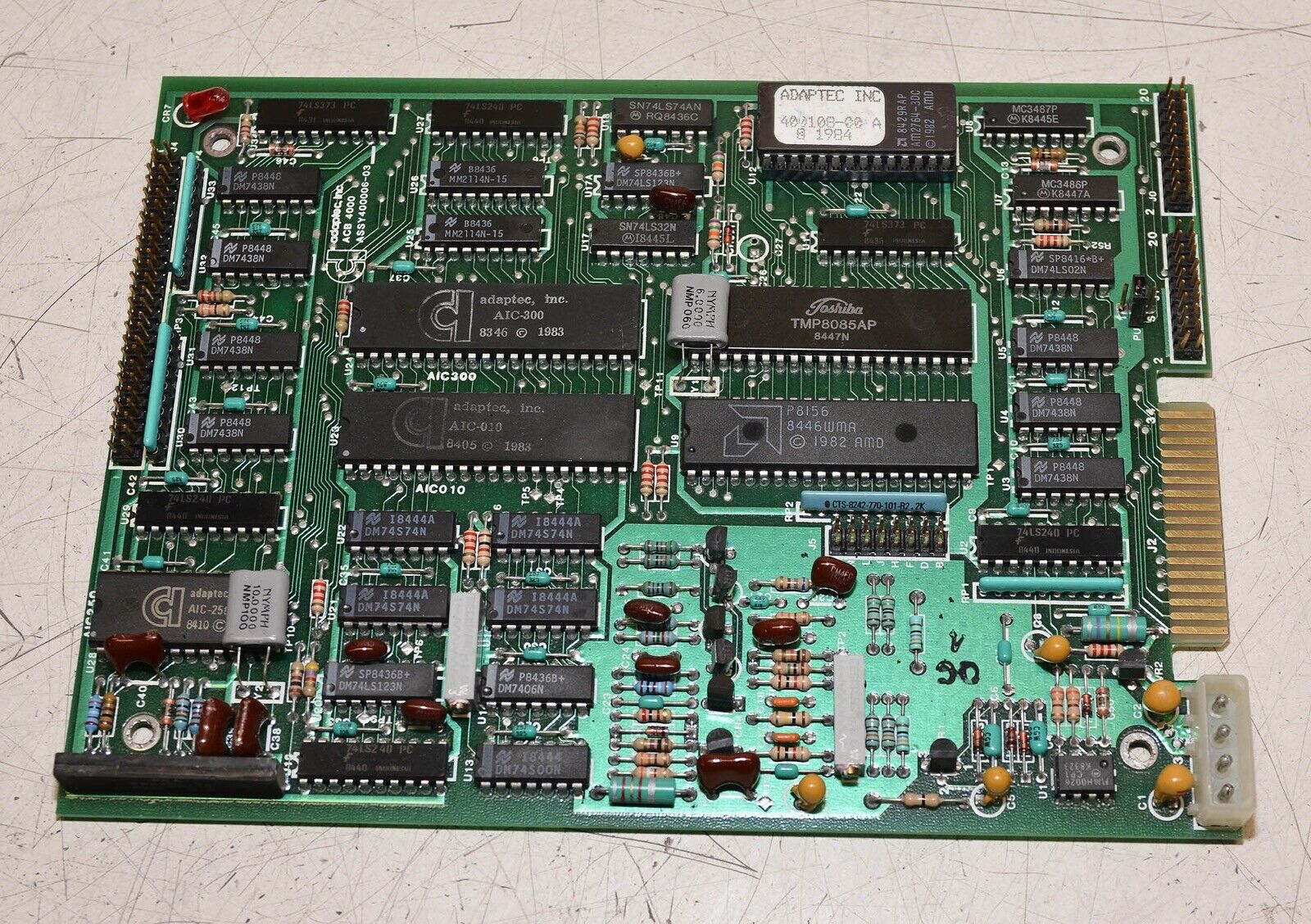 RARE Adaptec SCSI Evaluation Board 1984 50 pin 400108-00 Rev A