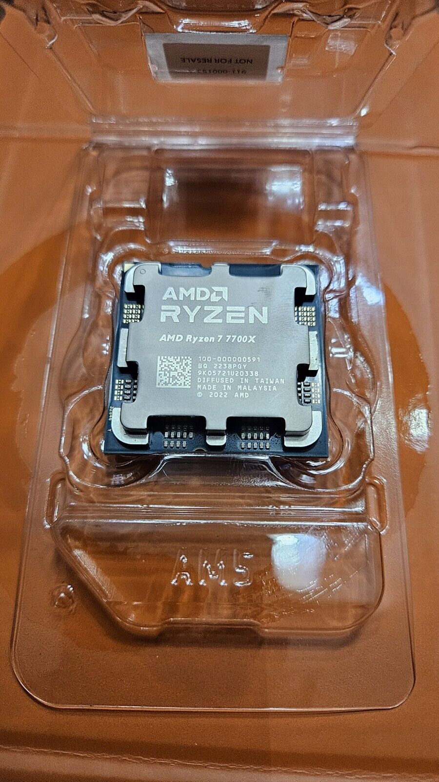 AMD Ryzen 7 7700x Processor (5.4 GHz, 8 Cores, LGA 1718/Socket AM5) 