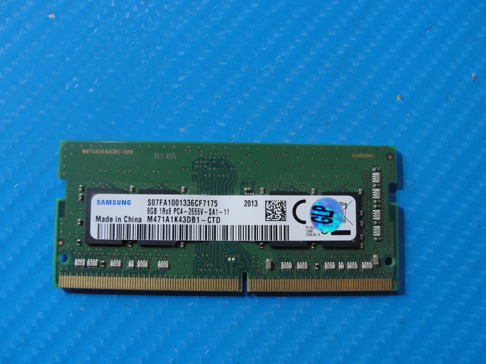 HP 840 G6 Samsung 8GB 1Rx8 PC4-2666V SO-DIMM Memory RAM M471A1K43DB1-CTD HP 840 G6 Samsung 8GB 1Rx8 PC4-2666V SO-DIMM Memory RAM M471A1K43DB1-CTD