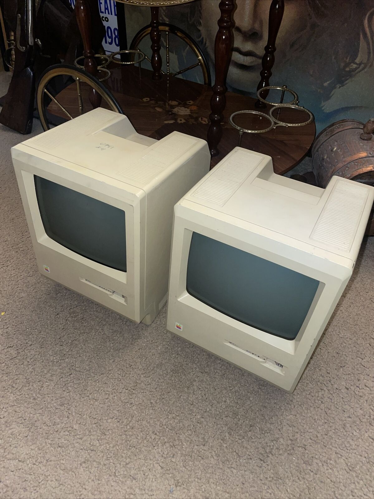 Lot Of Two Vintage Apple Macintosh Computers Models 128k M0001 For Parts