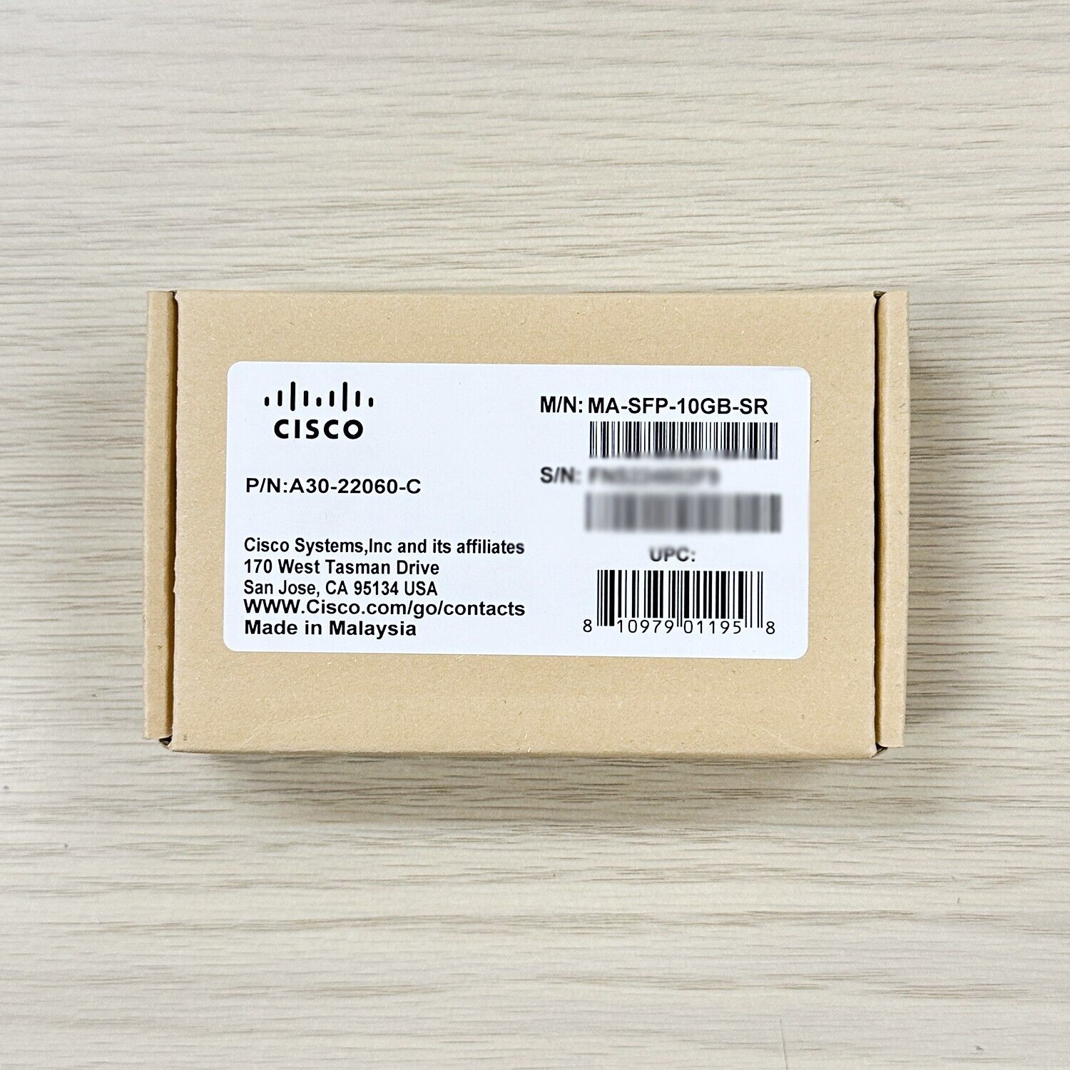 Cisco Meraki MA-SFP-10GB-SR 10G SFP+ SR 850nm 300m LC MMF