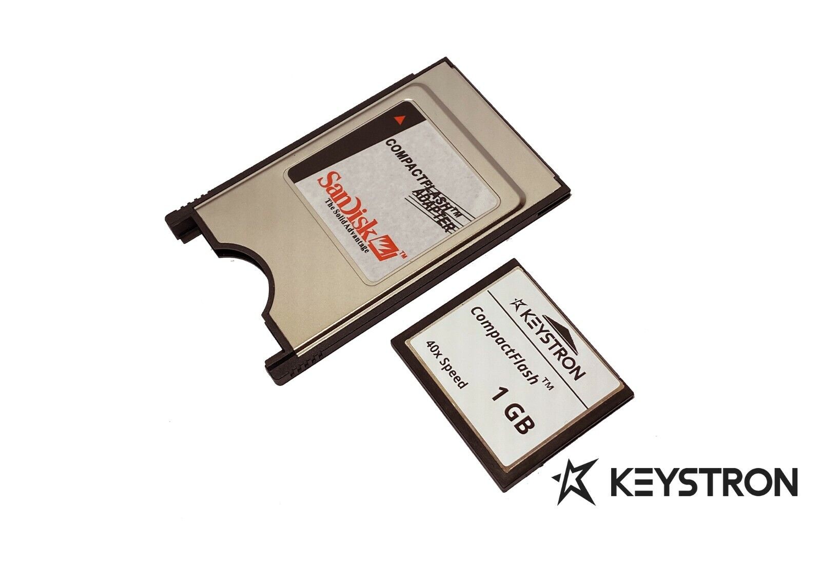 1GB CompactFlash CF Memory + PC PCMCIA Transfer card Adapter for Amiga 600/1200 
