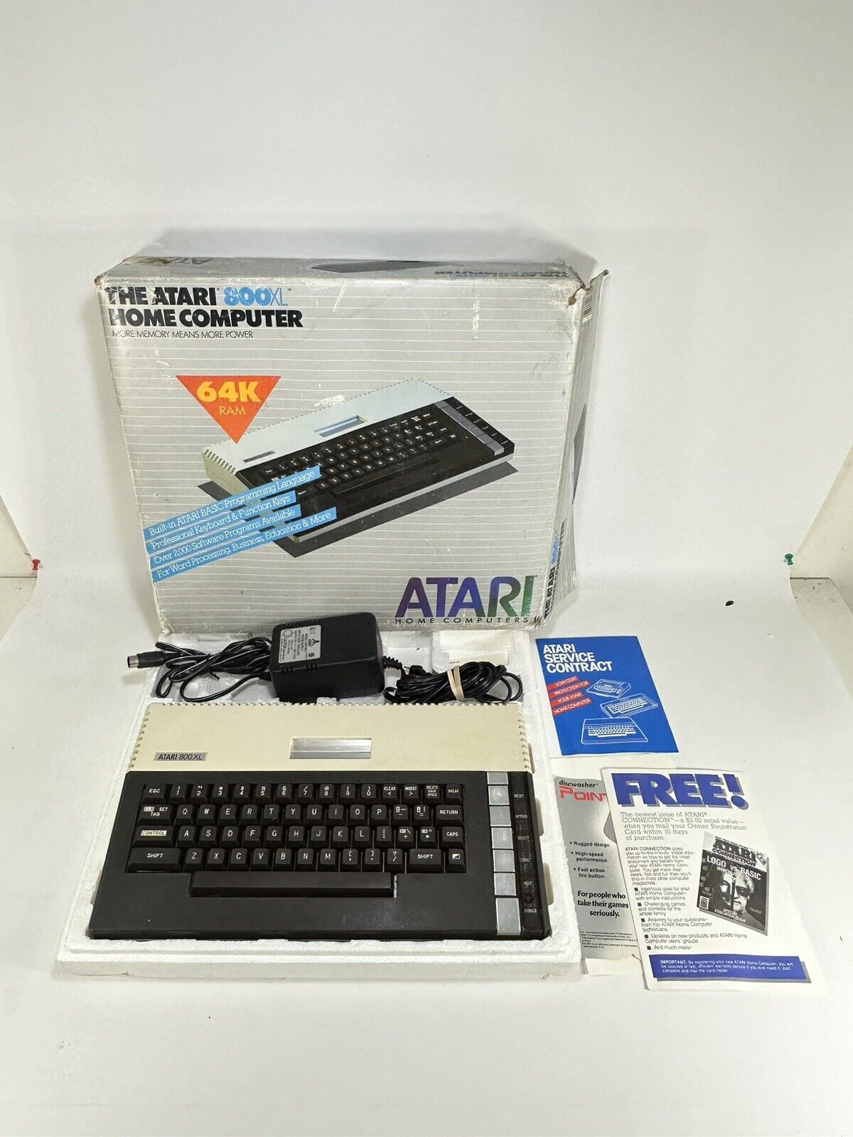Vintage Atari 800XL ~ Home Computer in Original Box ~ Tested and Working