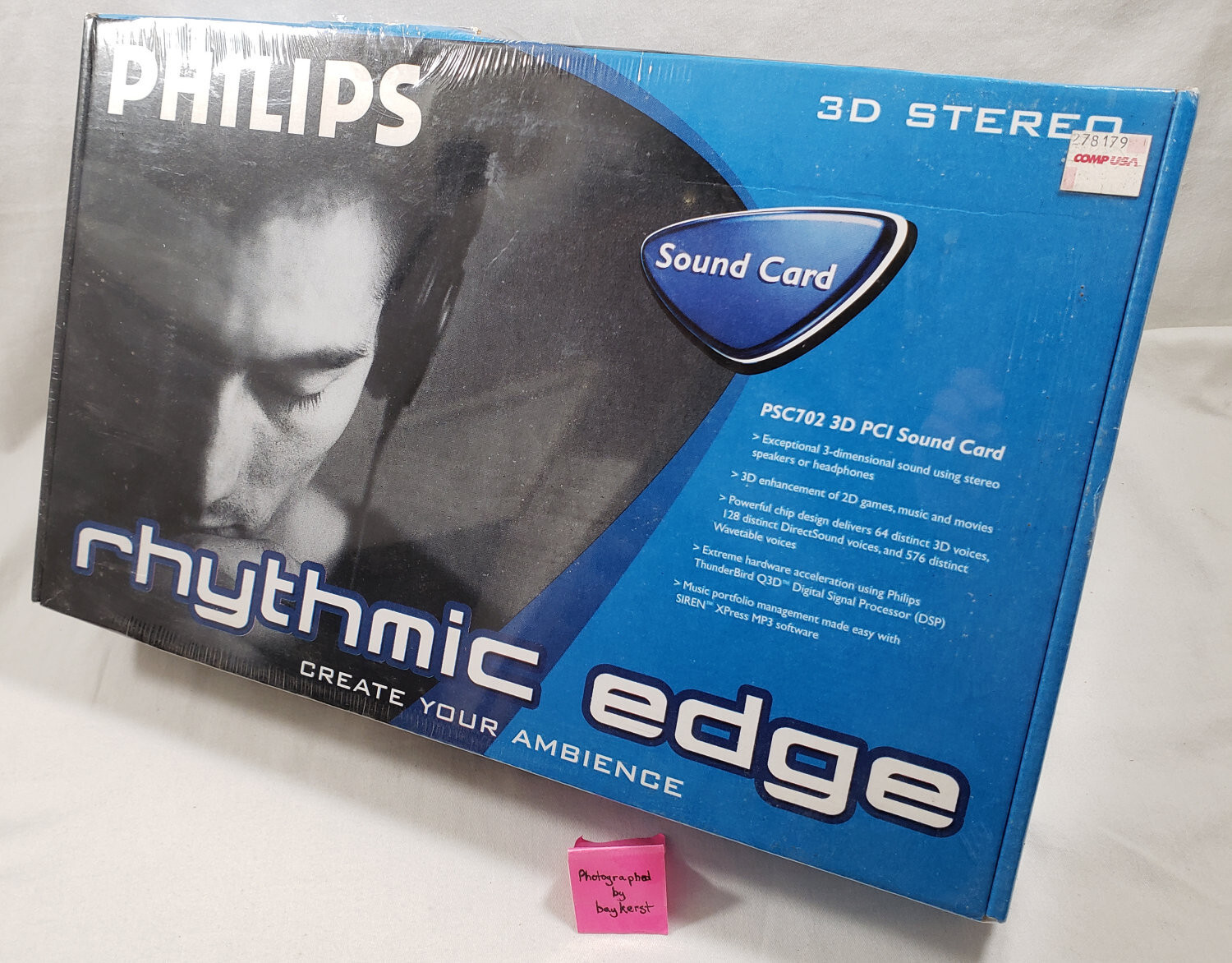 Philips Rhythmic Edge 3D Stereo PCI Soundcard NEW SEALED sound card PSC702 Q3D Philips Rhythmic Edge 3D Stereo PCI Soundcard NEW SEALED sound card PSC702 Q3D
