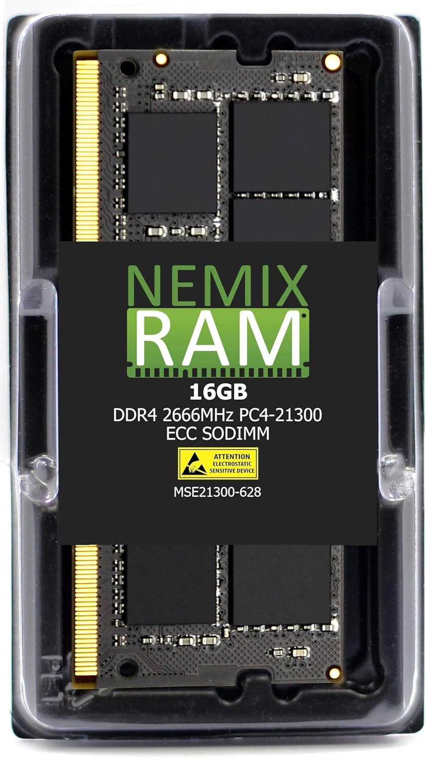 16GB DDR4 ECC Unbuffered SODIMM D4ES01-16G Synology Rackstation RS822RP+ RS822+ 
