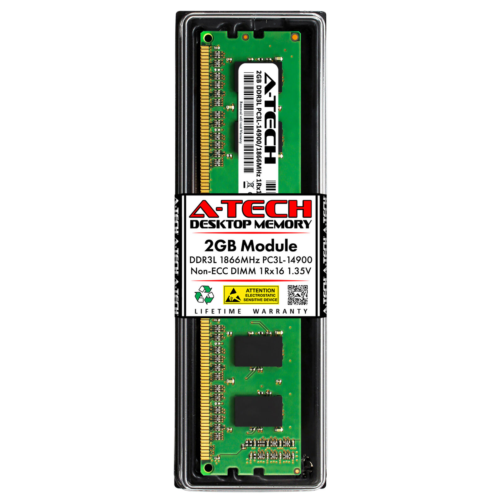 2GB DDR3-1866 DIMM Micron MT4KTF25664AZ-1G9P1 Equivalent Desktop Memory RAM