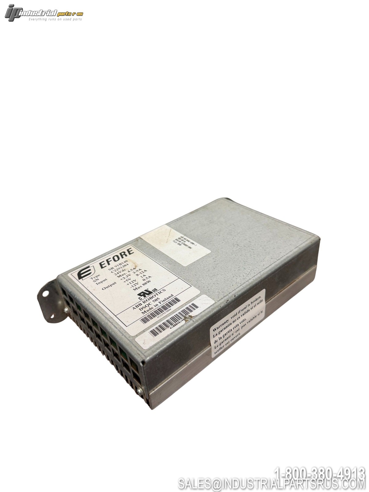 EFORE SR 91B140 ABB Robotics DSQC 505 Power Supply 24VDC 88W
