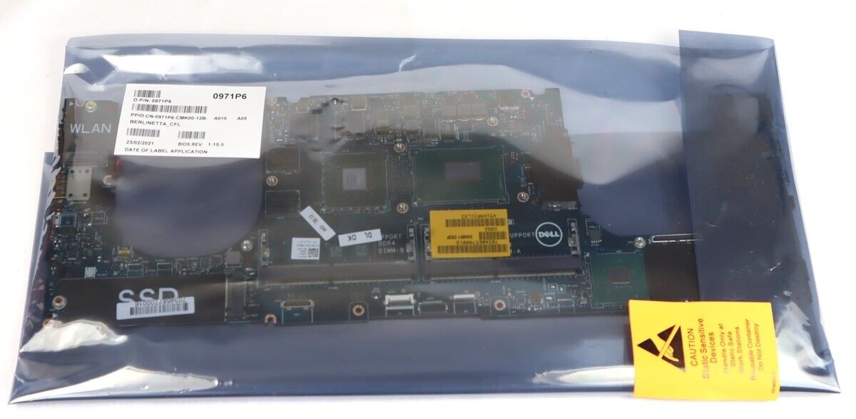 Dell 971P6 Precision 5530 Motherboard  i7-8850H 2.6GHz Quadro P2000 4GB