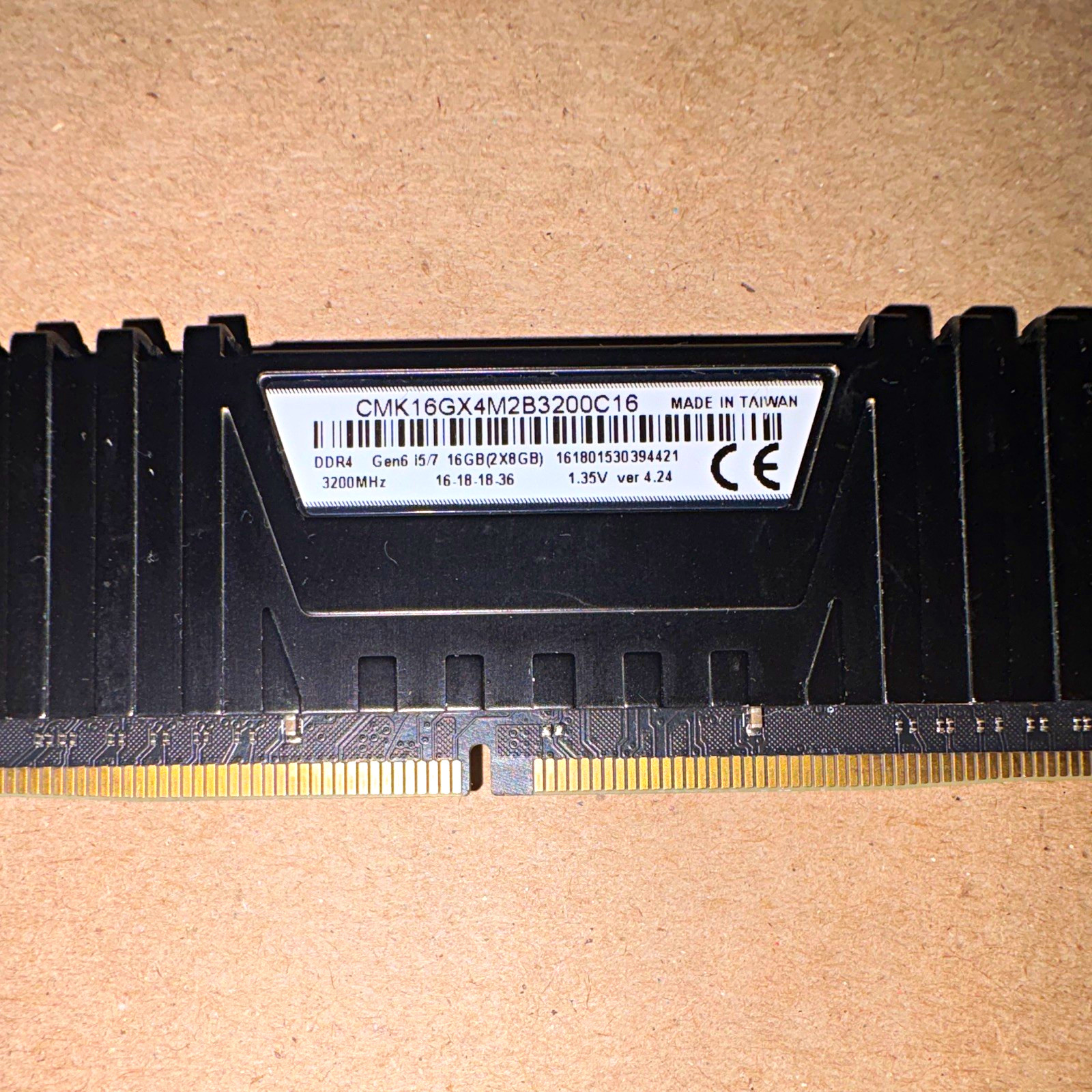 Corsair Vengeance LPX 8GB DDR4-3200 DIMM Non-ECC CMK16GX4M2B3200C16 Corsair Vengeance LPX 8GB DDR4-3200 DIMM Non-ECC CMK16GX4M2B3200C16