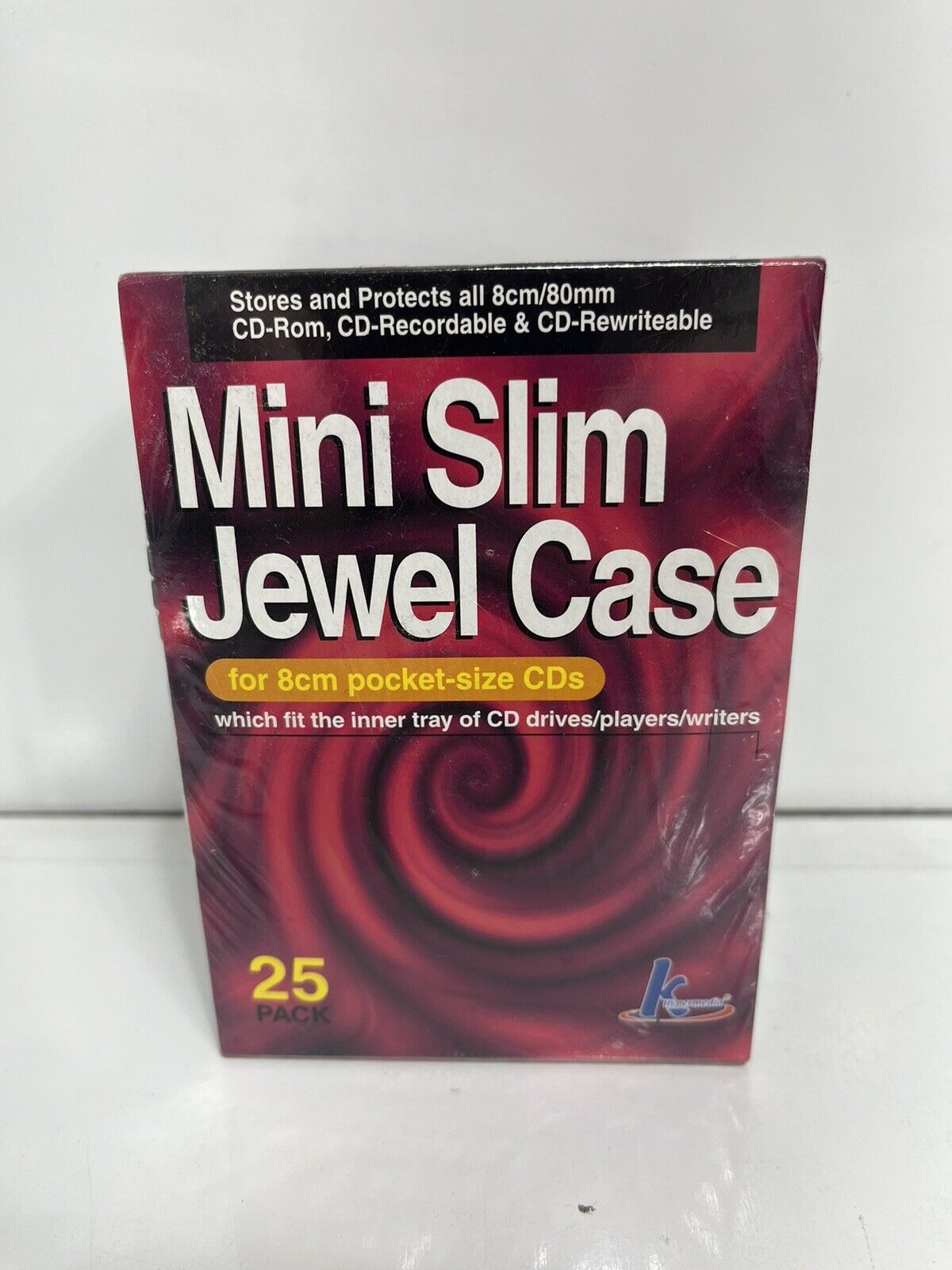 KHypermedia Slim Jewel Cases for 8-cm Mini CDs (25-Pack) Vintage New
