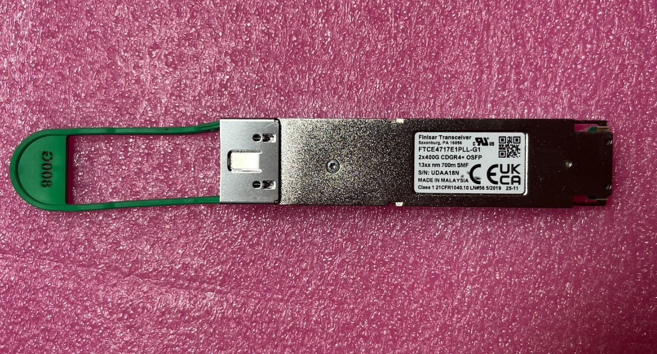 FINISAR FTCE4717E1PLL-G1 Tranceiver 2 x 400G CDGRR4+ OSFP FINISAR FTCE4717E1PLL-G1 Tranceiver 2 x 400G CDGRR4+ OSFP