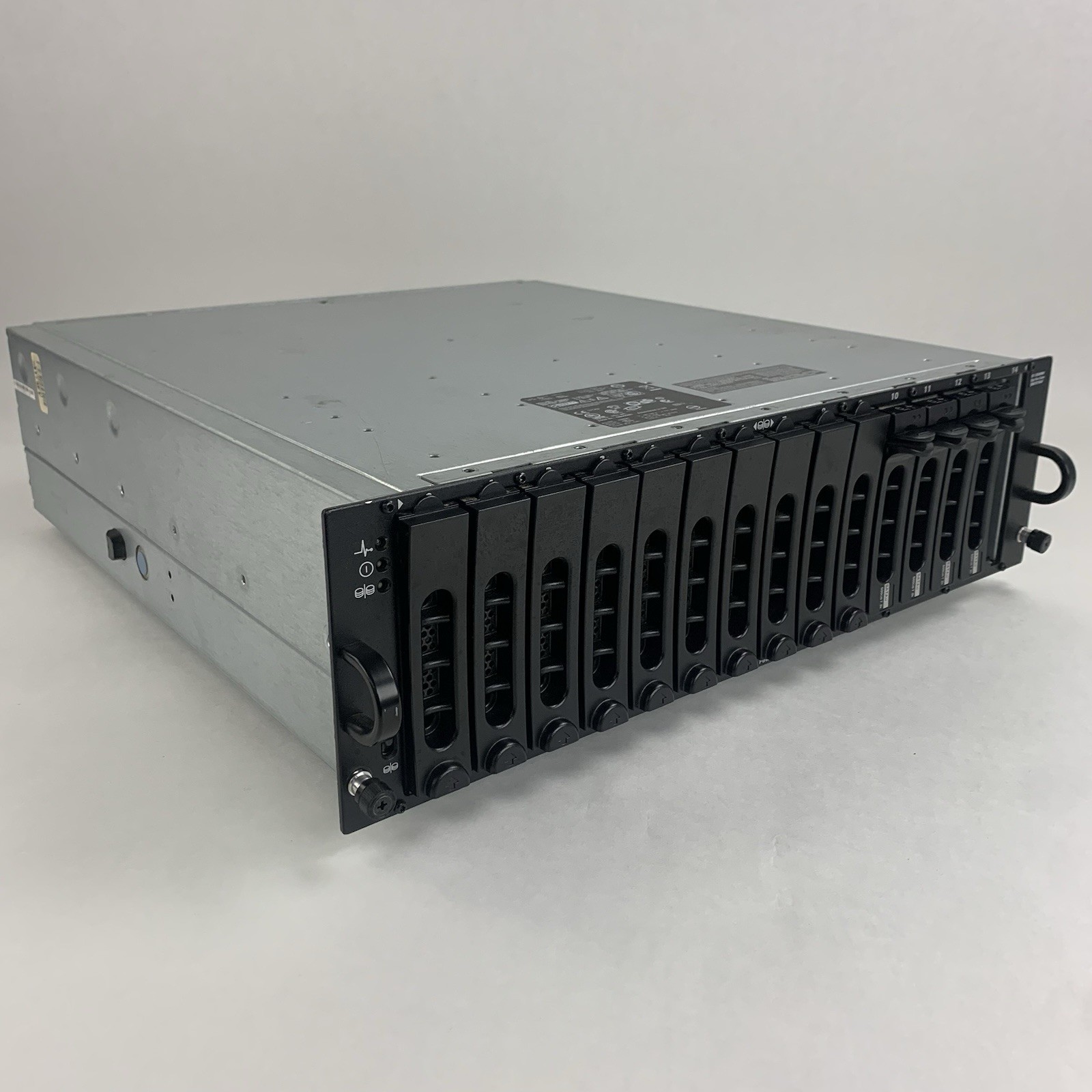 Dell PowerVault MD3000i AMP01 Storage Array 4x Cad 2x PSUs No HDDs/Controllers Dell PowerVault MD3000i AMP01 Storage Array 4x Cad 2x PSUs No HDDs/Controllers